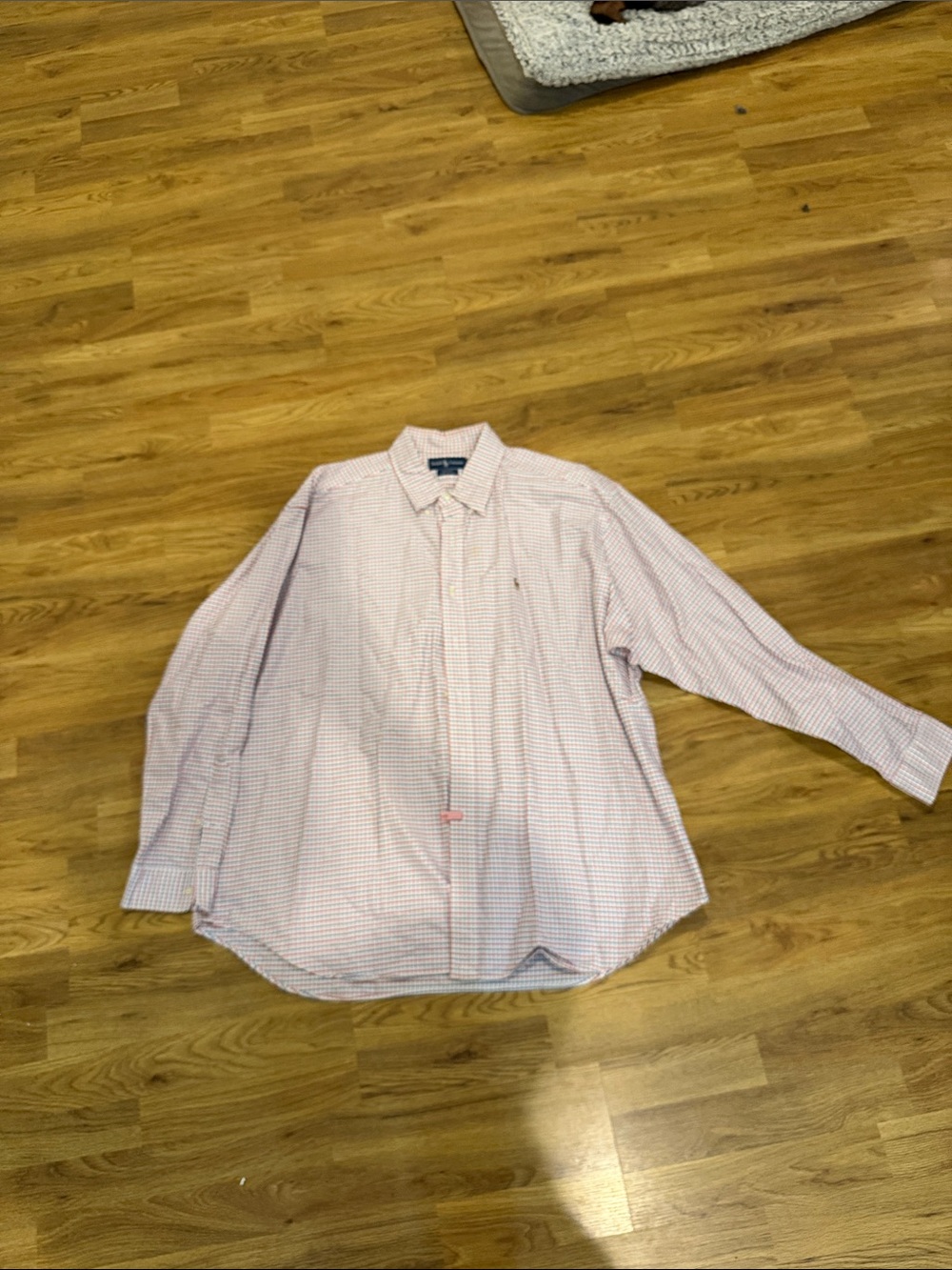 Ralph Lauren Blake red, white, and blue Check Button-Down Dress Shirt